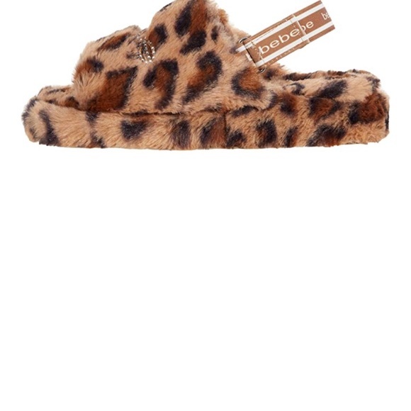 NWT BEBE JEANNA LEOPARD SLIPPER SLIDES - Picture 7 of 13
